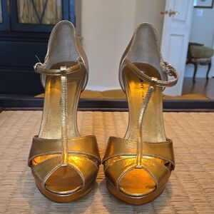 Donna Karen Elegant Gold Women's Heels